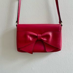 Kate Spade Aster Red Bow Crossbody